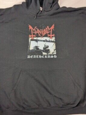 Mayhem Deathcrush Black Hoodie Band Jacket NWOT 2XL